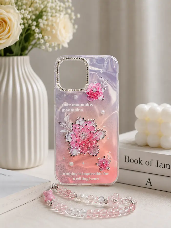 3D Glow Floral Case